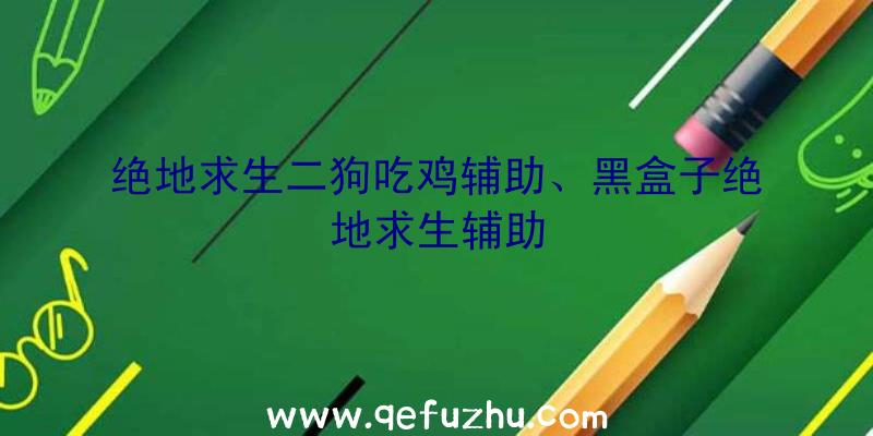 绝地求生二狗吃鸡辅助、黑盒子绝地求生辅助