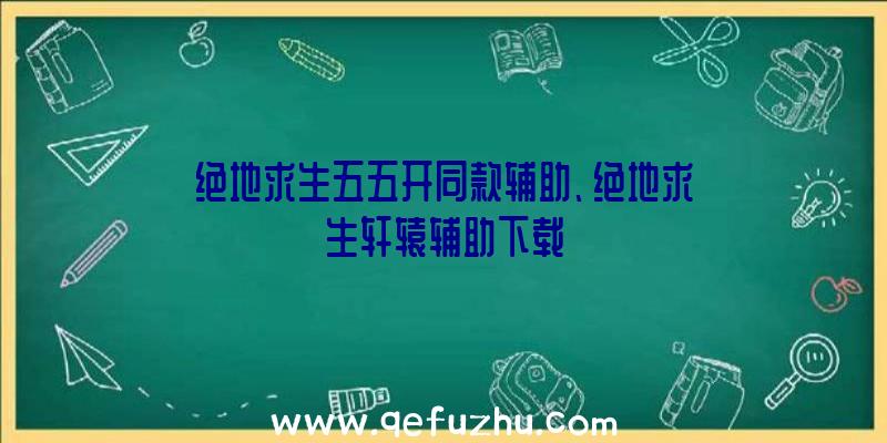 绝地求生五五开同款辅助、绝地求生轩辕辅助下载