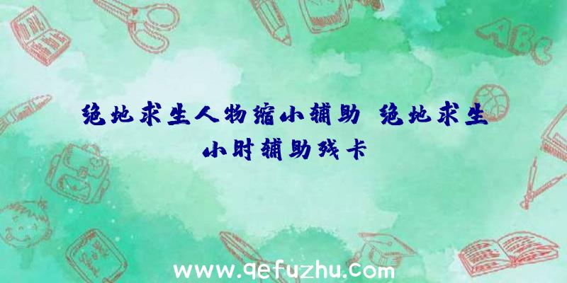 绝地求生人物缩小辅助、绝地求生小时辅助残卡