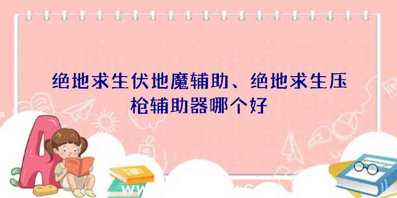 绝地求生伏地魔辅助、绝地求生压枪辅助器哪个好