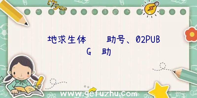 绝地求生体验辅助号、02PUBG辅助