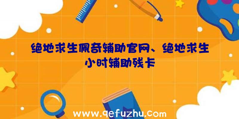 绝地求生佩奇辅助官网、绝地求生小时辅助残卡