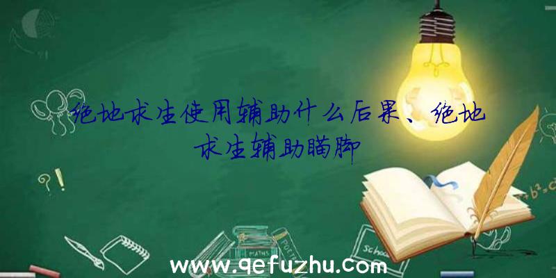 绝地求生使用辅助什么后果、绝地求生辅助瞄脚