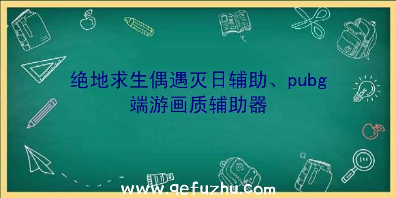 绝地求生偶遇灭日辅助、pubg端游画质辅助器