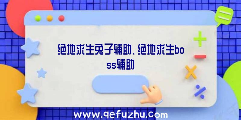 绝地求生兔子辅助、绝地求生boss辅助