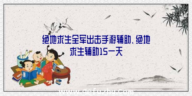 绝地求生全军出击手游辅助、绝地求生辅助15一天