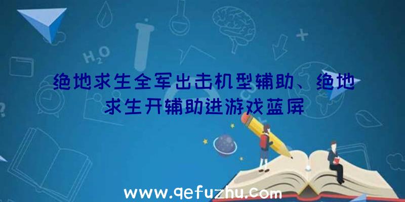 绝地求生全军出击机型辅助、绝地求生开辅助进游戏蓝屏