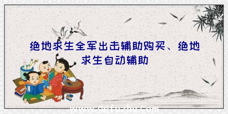 绝地求生全军出击辅助购买、绝地求生自动辅助