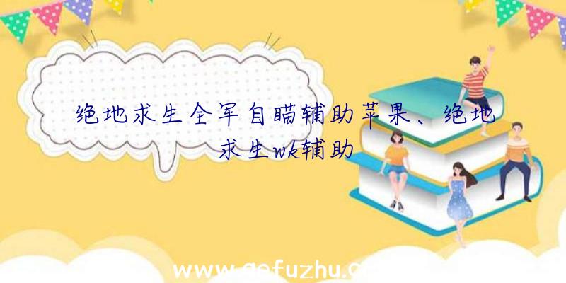 绝地求生全军自瞄辅助苹果、绝地求生wk辅助