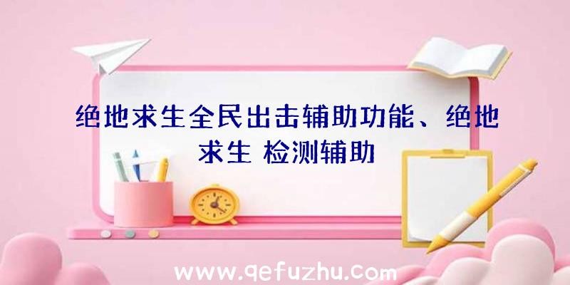 绝地求生全民出击辅助功能、绝地求生