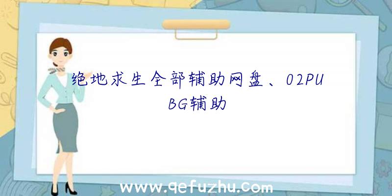 绝地求生全部辅助网盘、02PUBG辅助