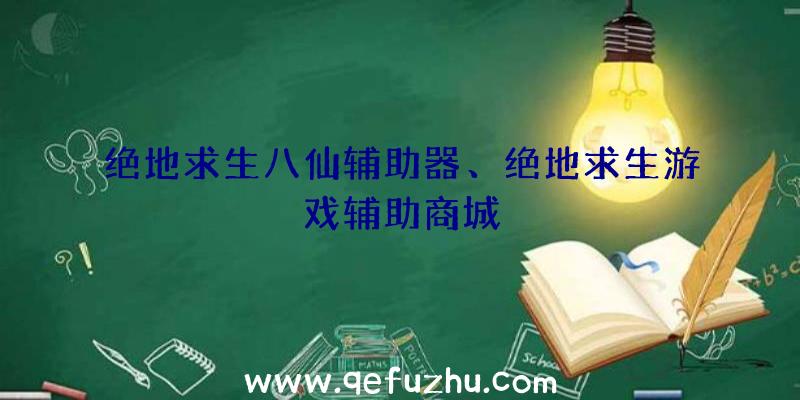 绝地求生八仙辅助器、绝地求生游戏辅助商城