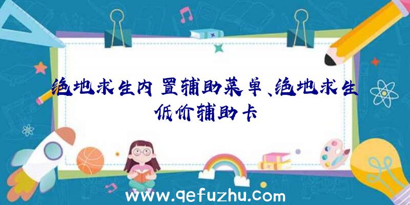 绝地求生内置辅助菜单、绝地求生低价辅助卡