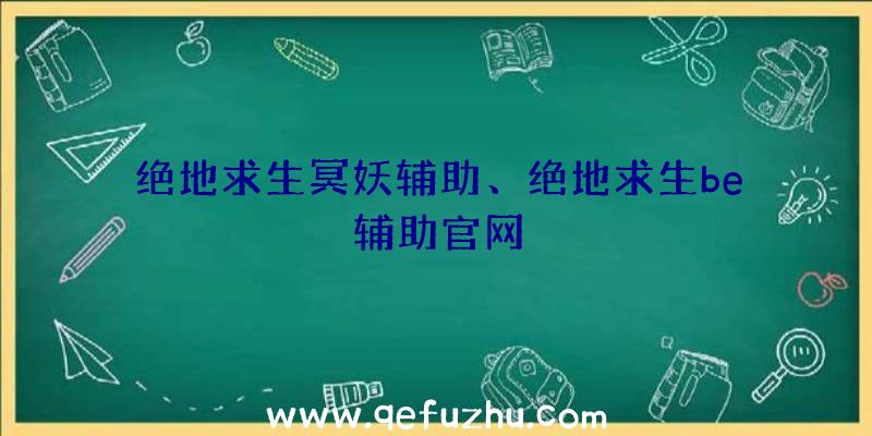 绝地求生冥妖辅助、绝地求生be辅助官网