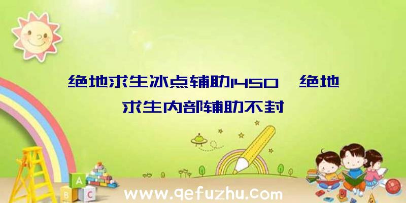 绝地求生冰点辅助1450、绝地求生内部辅助不封