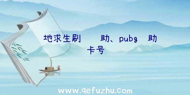 绝地求生刷钱辅助、pubg辅助卡号