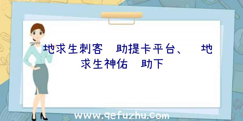 绝地求生刺客辅助提卡平台、绝地求生神佑辅助下载