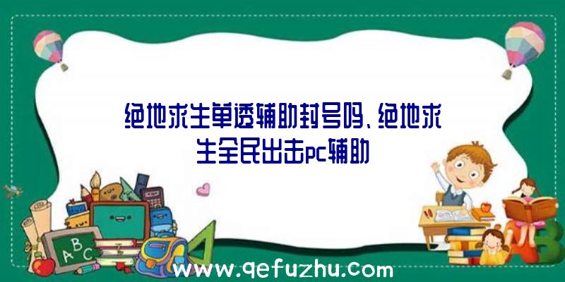 绝地求生单透辅助封号吗、绝地求生全民出击pc辅助