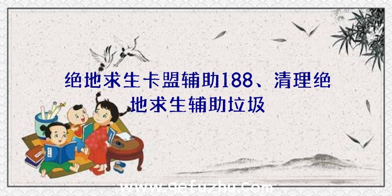 绝地求生卡盟辅助188、清理绝地求生辅助垃圾