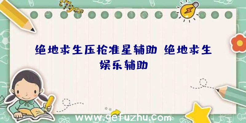 绝地求生压枪准星辅助、绝地求生娱乐辅助