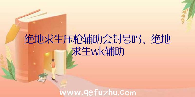 绝地求生压枪辅助会封号吗、绝地求生wk辅助