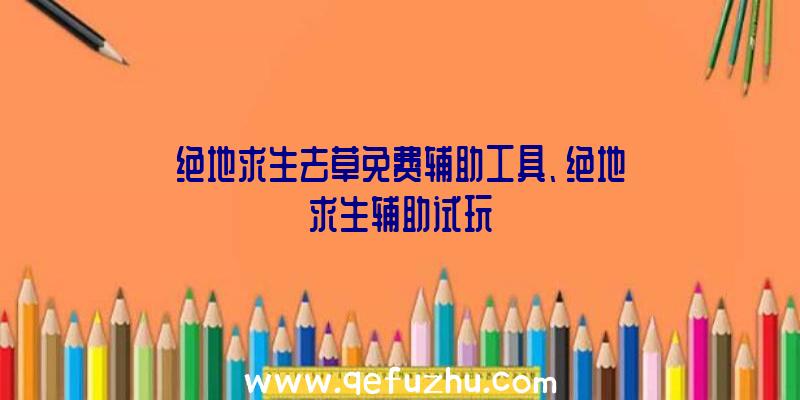 绝地求生去草免费辅助工具、绝地求生辅助试玩