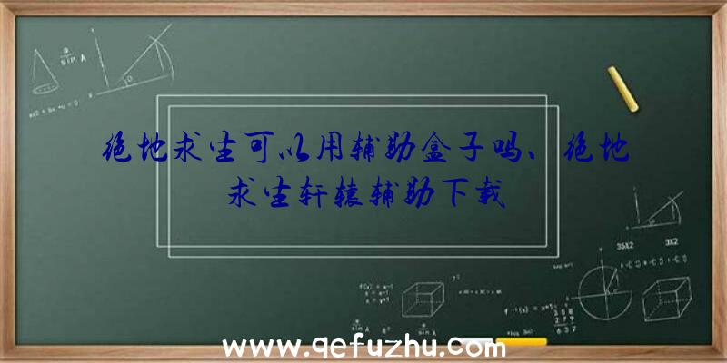 绝地求生可以用辅助盒子吗、绝地求生轩辕辅助下载