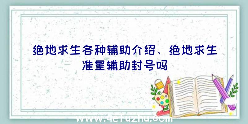 绝地求生各种辅助介绍、绝地求生准星辅助封号吗