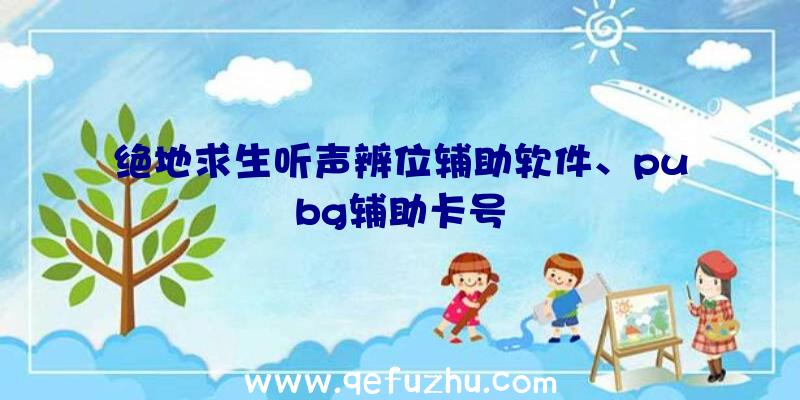 绝地求生听声辨位辅助软件、pubg辅助卡号