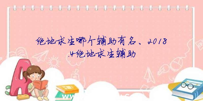 绝地求生哪个辅助有名、2018.4绝地求生辅助