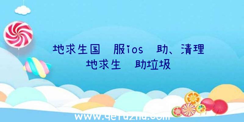 绝地求生国际服ios辅助、清理绝地求生辅助垃圾