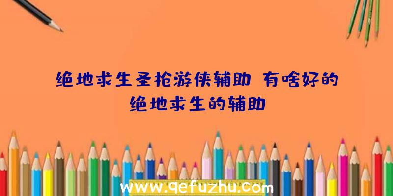 绝地求生圣枪游侠辅助、有啥好的绝地求生的辅助