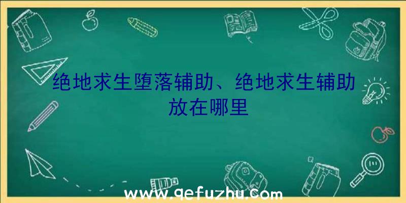 绝地求生堕落辅助、绝地求生辅助