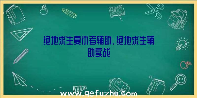 绝地求生复仇者辅助、绝地求生辅助实战