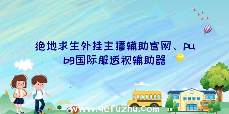 绝地求生外挂主播辅助官网、pubg国际服透视辅助器