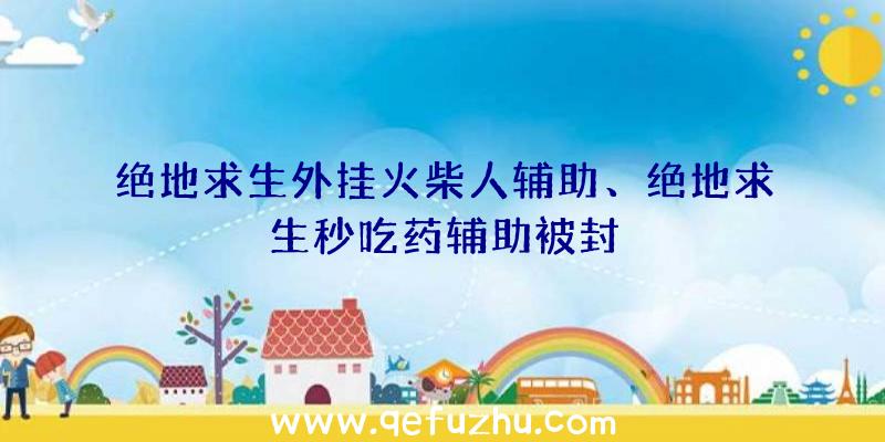 绝地求生外挂火柴人辅助、绝地求生秒吃药辅助被封