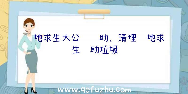 绝地求生大公鸡辅助、清理绝地求生辅助垃圾