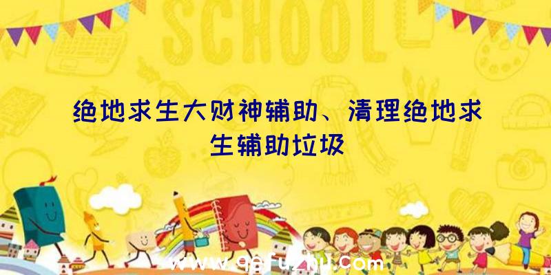 绝地求生大财神辅助、清理绝地求生辅助垃圾