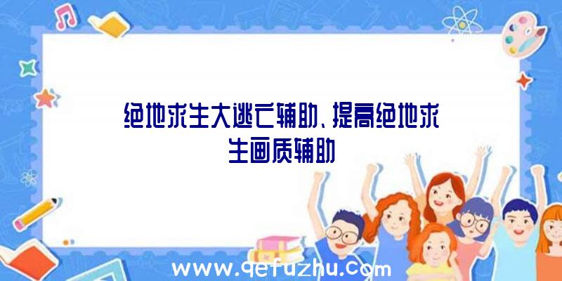 绝地求生大逃亡辅助、提高绝地求生画质辅助