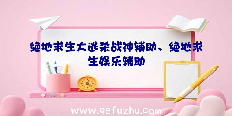 绝地求生大逃杀战神辅助、绝地求生娱乐辅助