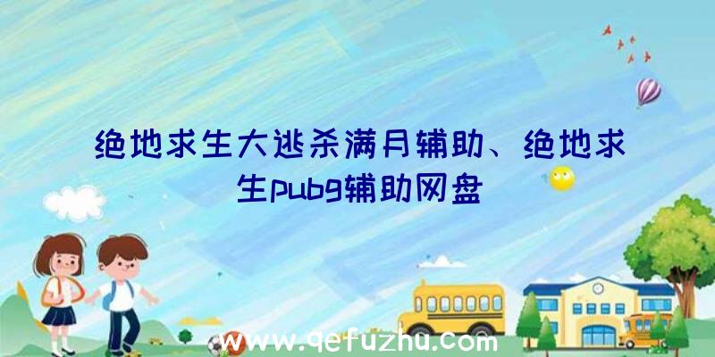 绝地求生大逃杀满月辅助、绝地求生pubg辅助网盘