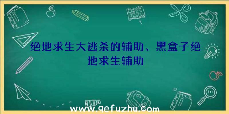 绝地求生大逃杀的辅助、黑盒子绝地求生辅助