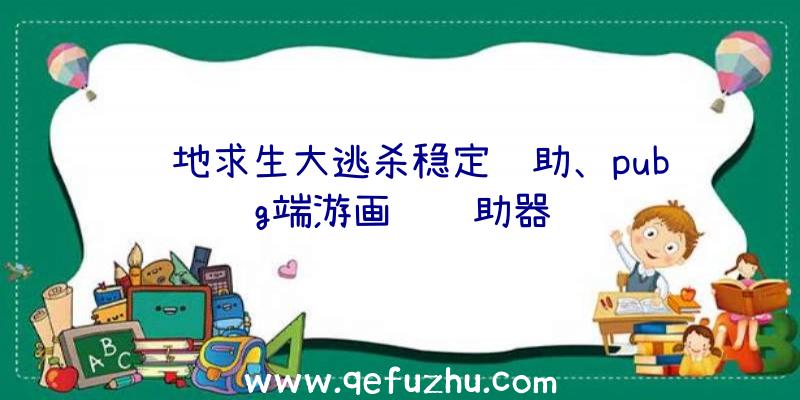 绝地求生大逃杀稳定辅助、pubg端游画质辅助器