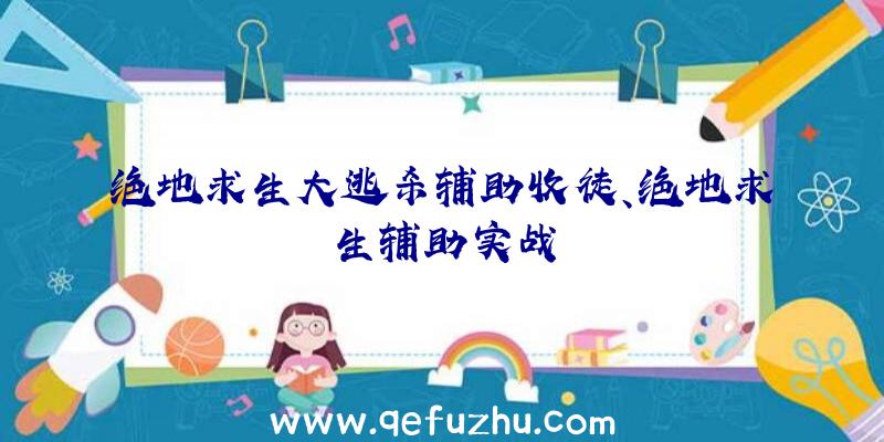 绝地求生大逃杀辅助收徒、绝地求生辅助实战