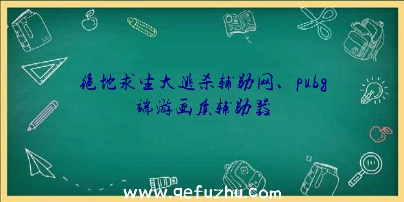 绝地求生大逃杀辅助网、pubg端游画质辅助器