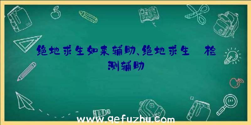 绝地求生如来辅助、绝地求生