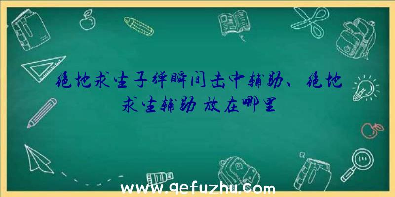 绝地求生子弹瞬间击中辅助、绝地求生辅助