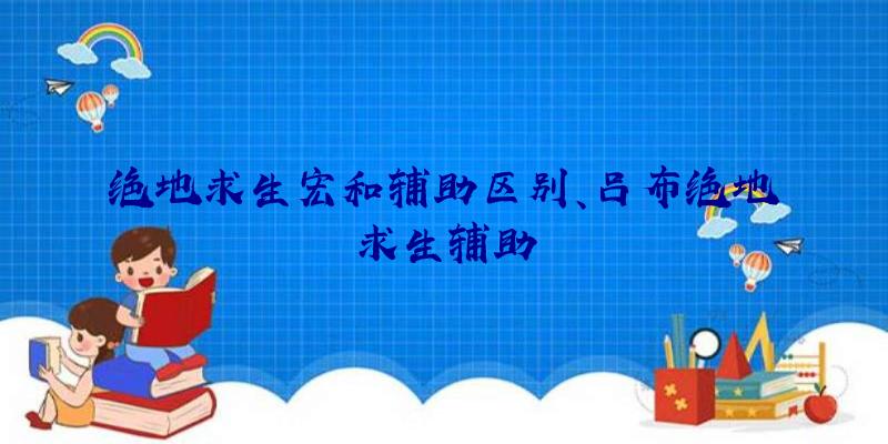 绝地求生宏和辅助区别、吕布绝地求生辅助