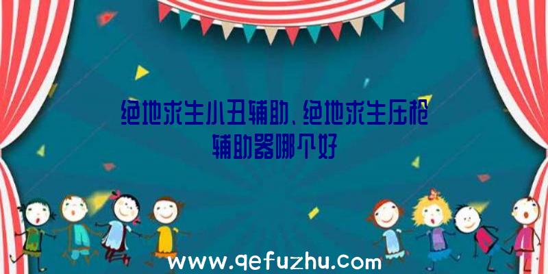 绝地求生小丑辅助、绝地求生压枪辅助器哪个好