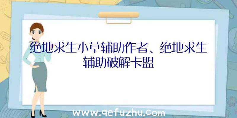 绝地求生小草辅助作者、绝地求生辅助破解卡盟